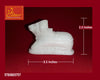 Marble White Nandi 3.5 Inch - Achleshwar