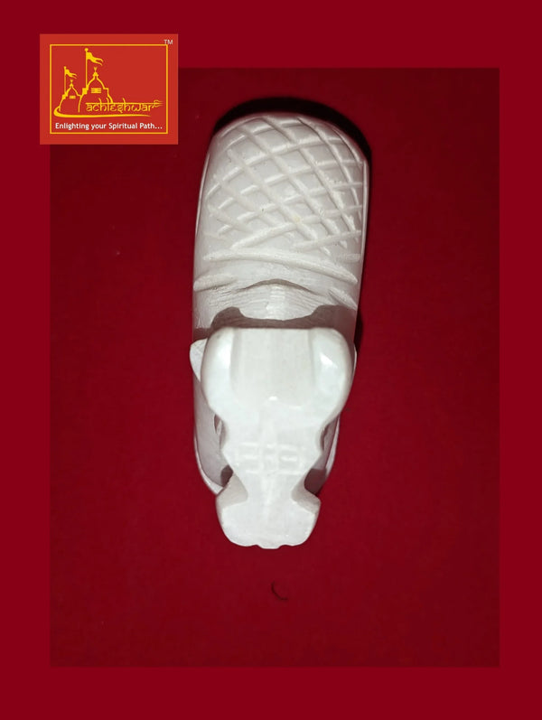 Shivling & Nandi White Marble - Achleshwar