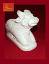 Marble White Nandi 3.5 Inch - Achleshwar
