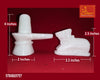 Shivling & Nandi White Marble