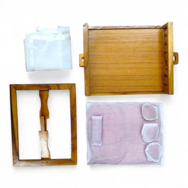 Laddu Gopal Singhasan Sagwaan Wooden NetBed for Laddu Gopal - Achleshwar
