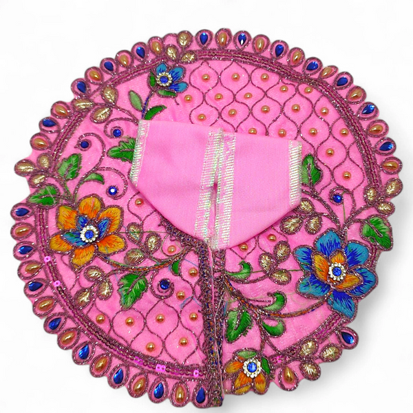 Laddu Gopal poshak/Dress | Bal Gopal Poshak Handmade Embroidered Dress with jhari Work Size 0 to 6