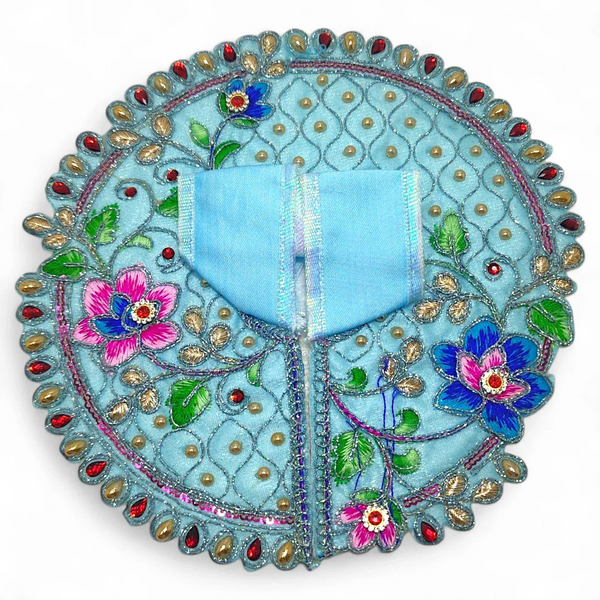 Laddu Gopal poshak/Dress | Bal Gopal Poshak Handmade Embroidered Dress with jhari Work Size 0 to 6 - Achleshwar