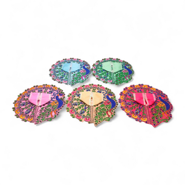 Laddu Gopal poshak/Dress | Bal Gopal Poshak Handmade Embroidered Dress with Stone & JariWork Size 0 to 6