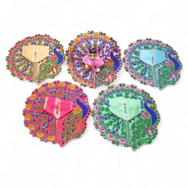 Laddu Gopal poshak/Dress | Bal Gopal Poshak Handmade Embroidered Dress with Stone & JariWork Size 0 to 6