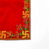 Designer Red Velvet Embroidered Pooja Aasan - Achleshwar