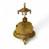 Achleshwar Laddu Gopal Handcrafted Singhasan in Antique Gold Finish
