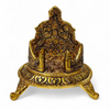 Laddu Gopal Handcrafted Singhasan in Antique Gold Finish - Achleshwar