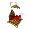 Achleshwar Laddu Gopal Metal Hathi Singhasan for Home and Office