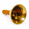 Bronze Pooja Bell with Wooden Handle Traditional Indian Pooja Ghanti - Achleshwar
