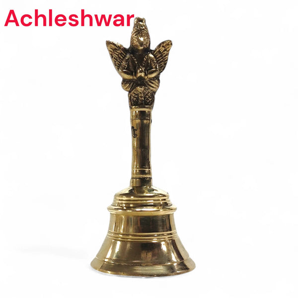 Pooja Garud Ghanti/Bell Pure Brass Garuda Ganti for Pooja Aarti - Achleshwar