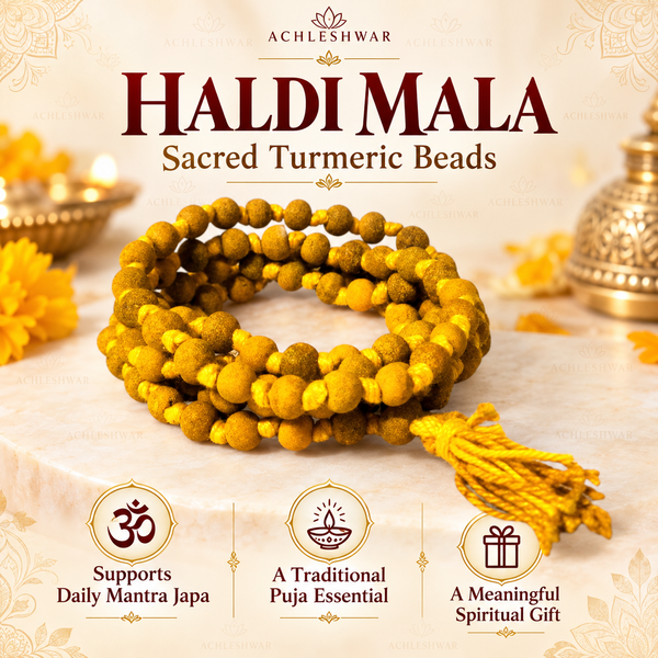 haldi mala for mantra jaap and meditation