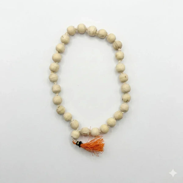 Pure 27+1 Tulsi Beads Mala for Japa and Bracelet Wood chain 8 mm
