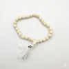 Pure White Tulsi Japa Mala 27+1Wood Chain 8 mm