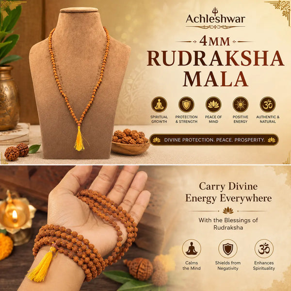 Rudraksha Mala (4mm)