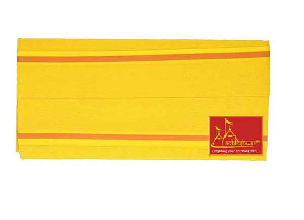 100% Pure Cotton Gamcha Patka Yellow
