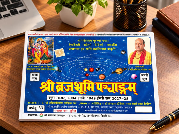 Shri Brajbhoomi Panchang for home temple and religious reference