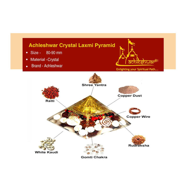 Crystal Laxmi Vastu Pyramid for wealth and prosperity