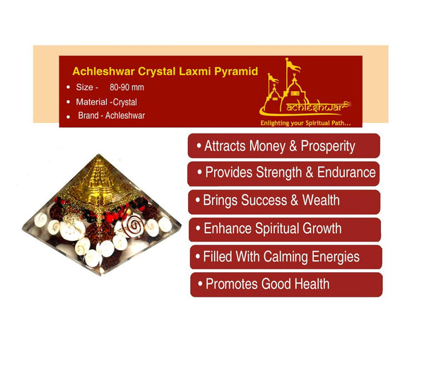 Transparent crystal Laxmi pyramid vastu remedy
