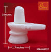 Marble Shivling White 3 Inches - Achleshwar