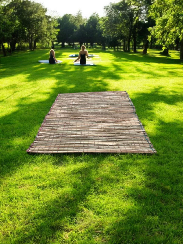 Darbha grass mat for pooja and meditation, rectangular woven mat