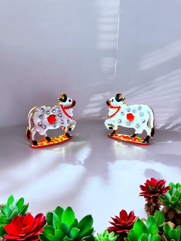 Cow Set of 2 Small Toys for Laddu Gopal Bal GopalKrishna ji