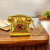 Golden Metal Telephone Toy for Laddu Gopal Ji & Radha Krishna Ji | Miniature Decor for God Idols - Achleshwar