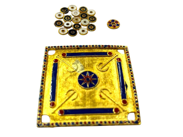 Traditional Carrom Toy for Laddu Gopal Ji & Radha Krishna Ji | Miniature Decor for God Idols - Achleshwar