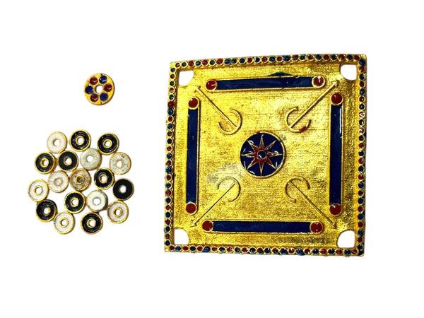 Traditional Carrom Toy for Laddu Gopal Ji & Radha Krishna Ji | Miniature Decor for God Idols - Achleshwar