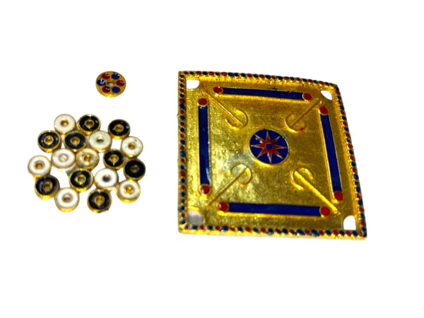Traditional Carrom Toy for Laddu Gopal Ji & Radha Krishna Ji | Miniature Decor for God Idols - Achleshwar