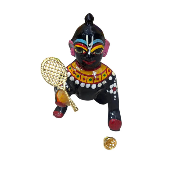 Small Badminton Toy for Laddu Gopal Ji & Radha Krishna Ji | Miniature Decor for God Idols - Achleshwar
