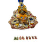 Laddu Gopal Small Chappal Toy for Krishna Ji | Miniature Slippers for Kanha Idol | Janmashtami & Mandir Decoration Accessory | Khilona for Bal Gopal Ji - Achleshwar