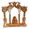 Laddu Gopal Small Metal Jhula Toy for Kanha Ji | Miniature Swing for Krishna | Janmashtami, Radhaashtami, Mandir Pooja Room Decor - Achleshwar