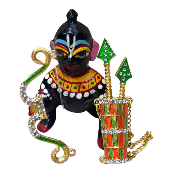 Laddu Gopal Dhanush Baan Toy | Small Bow-Arrow Toy for Kanha Ji | Janmashtami Radhaashtami Mandir Decor | Krishna Ji Miniature Khilona for Pooja Room