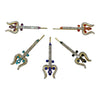 Small Trishul Toy for Laddu Gopal | Miniature Metal Trident for Kanha Ji | Janmashtami Mandir Toy | Krishna Idol Accessory - Achleshwar