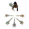 Small Trishul Toy for Laddu Gopal | Miniature Metal Trident for Kanha Ji | Janmashtami Mandir Toy | Krishna Idol Accessory - Achleshwar