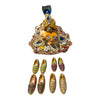 Traditional Juti Mojadi Shoes for Laddu Gopal | Small Kanha Ji Toy Footwear for Janmashtami, Radhaashtami & Mandir Decor | Miniature Krishna Idol Khilona by - Achleshwar