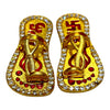 Laddu Gopal Small Chappal Toy for Krishna Ji | Miniature Slippers for Kanha Idol | Janmashtami & Mandir Decoration Accessory | Khilona for Bal Gopal Ji - Achleshwar