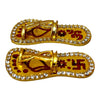 Laddu Gopal Small Chappal Toy for Krishna Ji | Miniature Slippers for Kanha Idol | Janmashtami & Mandir Decoration Accessory | Khilona for Bal Gopal Ji - Achleshwar