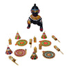 Laddu Gopal Small Chappal Toy for Krishna Ji | Miniature Slippers for Kanha Idol | Janmashtami & Mandir Decoration Accessory | Khilona for Bal Gopal Ji - Achleshwar