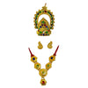 Laddu Gopal Jewellery Set – Mukut, Haar & Earrings Combo | Traditional Jewelry for Kanha Ji 3 no Size