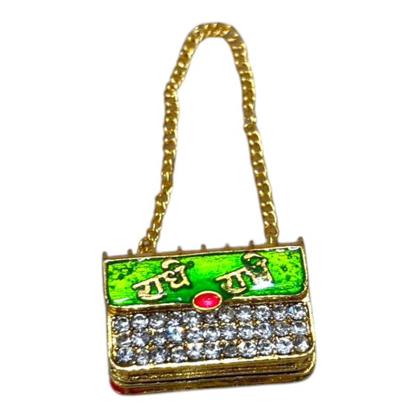 Miniature Laddu Gopal Purse | Radha Rani Purse Toy for Kanha Ji | Janmashtami, Radhaashtami Mandir Decor Accessory