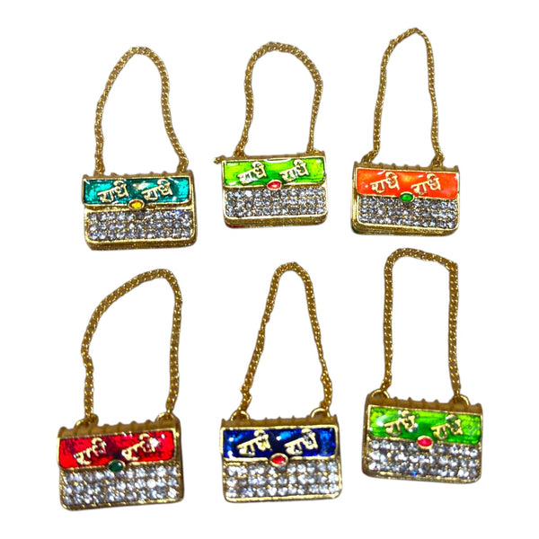Miniature Laddu Gopal Purse | Radha Rani Purse Toy for Kanha Ji | Janmashtami, Radhaashtami Mandir Decor Accessory