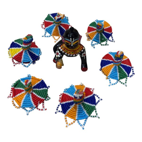 Small Wooden ChakriToyfor Laddu Gopal Ji & Radha Krishna Ji | Miniature Decor for God Idols