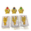 Laddu Gopal Jewellery Set – Mukut, Haar & Earrings Combo | Traditional Jewelry for Kanha Ji 6 no Size - Achleshwar