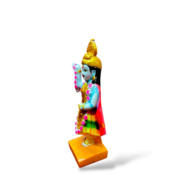 Achleshwar Marble Dust Yamunaji Idol for Mandir | Divine River Goddess Statue for Home, Puja Room & Temple Decor