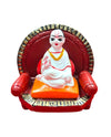 Mahaprabhuji Idol on Royal Singhasan | Marble Dust Pooja Murti for Mandir & Home Decor - Achleshwar