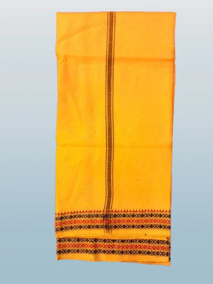Regular unstiched dhoti cotton orange colour - Achleshwar