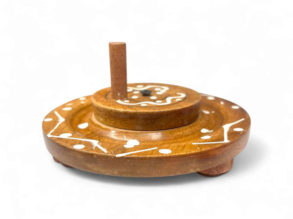 Wooden Handpainted Atta Chakki Toy for Kanha Ji | Bal Gopal Krishna Ji Traditional Play Set - Achleshwar