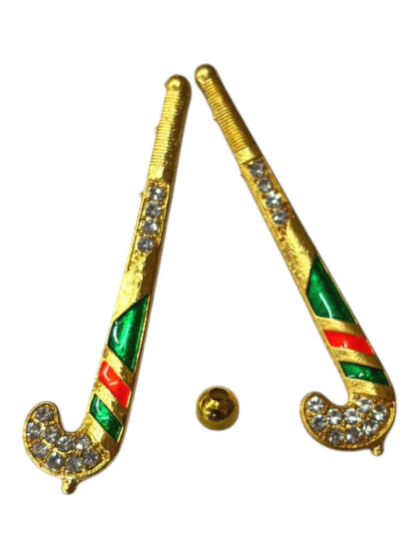 Mini Hockey Toy for Laddu Gopal Toy for Laddu Gopal Ji & Radha Krishna Ji | Miniature Decor for God Idols - Achleshwar